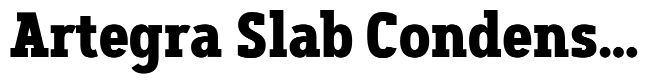 Artegra Slab Condensed Bold